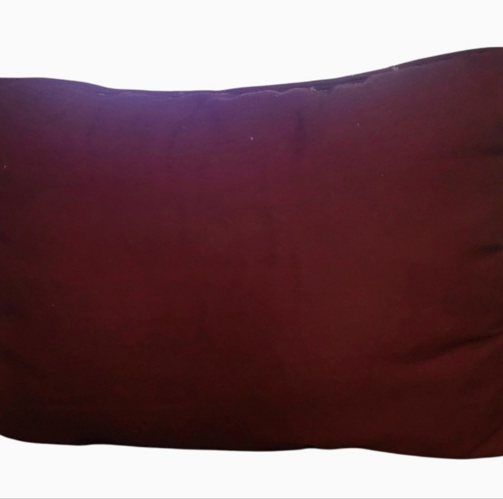 Christmas Bears Pillow Tapestry Burgundy Needlework Design Holiday Decor 16 X 12 - Picture 2 of 6